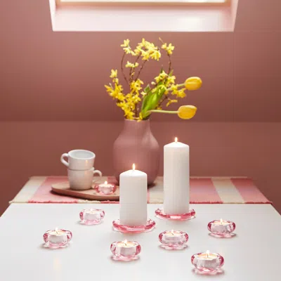 Ikea Bladfågel Candle Dish, Pink, 4 ¼ "