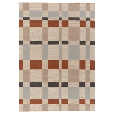 Ikea Blåljus Rug, Flatwoven, Handwoven Natural/gray/brown Check, 6 ' 7 "x9 ' 10 "