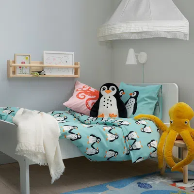 Ikea Blåvingad Cushion, Penguin-shaped Black/white, 16x13 "