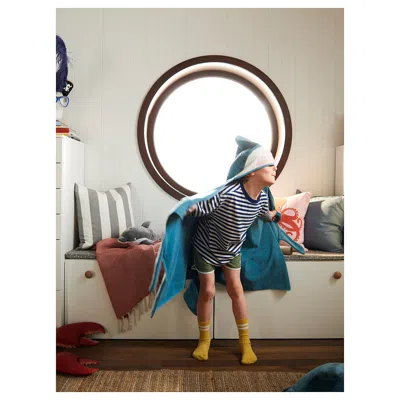 Ikea Blåvingad Towel With Hood, Shark-shaped/blue-gray, 28x55 "
