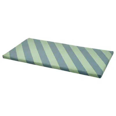 Ikea Bänkkamrat Bench Pad, Blue/green, 35x20x1 "