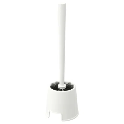 Ikea Bolmen Toilet Brush/holder, White, Height: 14 3/8 "