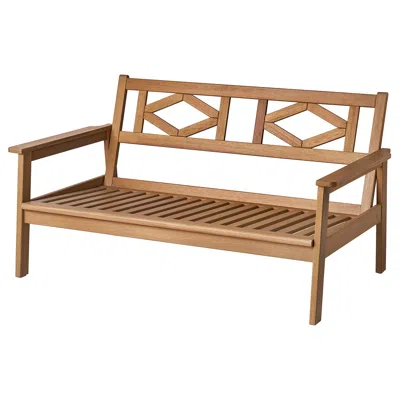 Ikea Bondholmen Loveseat, Outdoor, Brown, 54 3/4x31 7/8x28 3/4 "