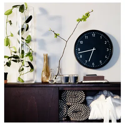 Ikea Bondis Wall Clock, Black, 15 "