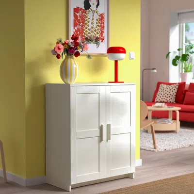 Ikea Brimnes Cabinet With Doors, White, 30 3/4x37 3/8 "