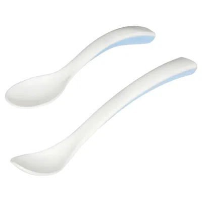 Ikea Börja Feeding And Baby Spoon, White/blue