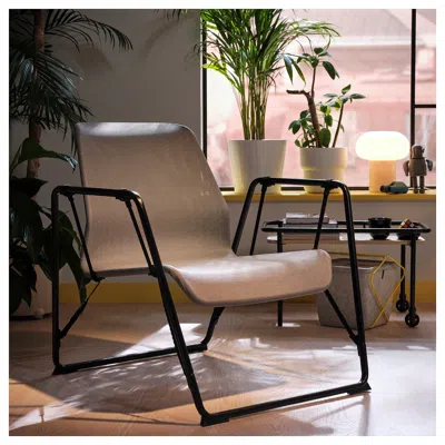 Ikea Brännboll Gaming Easy Chair, Gray/black, Width: 31 7/8 "