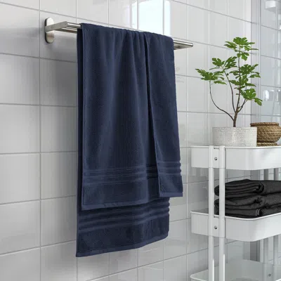 Ikea Brokglim Bath Towel, Dark Blue, 28x55 "