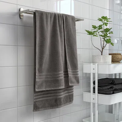 Ikea Brokglim Bath Towel, Gray, 28x55 "