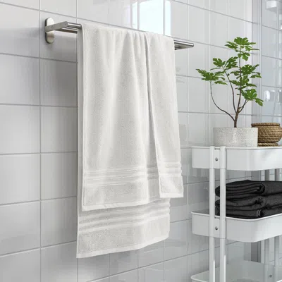 Ikea Brokglim Bath Towel, White, 28x55 "