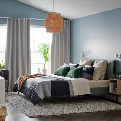 Ikea Brunkrissla Comforter Set, Black, King