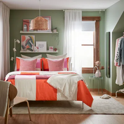 Ikea Brunkrissla Comforter Set, Pink, Full/queen