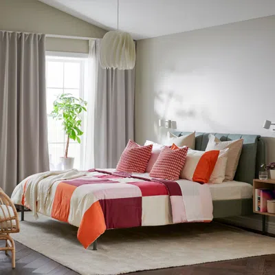 Ikea Brunkrissla Comforter Set, Pink, King