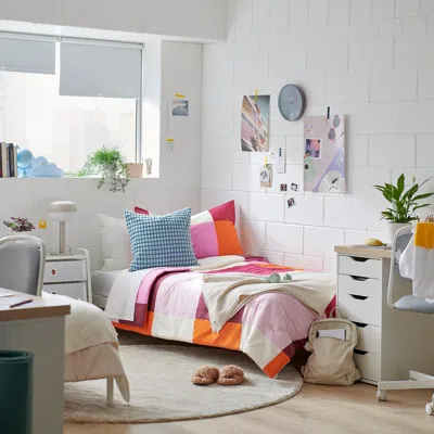 Ikea Brunkrissla Comforter Set, Pink, Twin/twin X-long