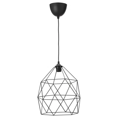 Ikea Brunsta / Havsdjup Pendant Lamp, Black, 12 "