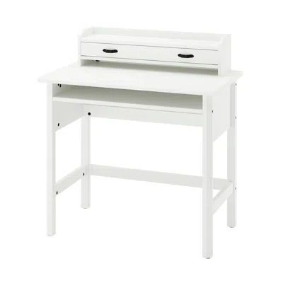 Ikea Brytning Desk With Add-on Unit, White, 33 1/2x20 7/8 "