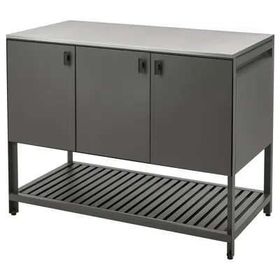 Ikea Båtskär Closed Kitchen Unit, Outdoor/dark Gray, 47 1/4x23 5/8 "