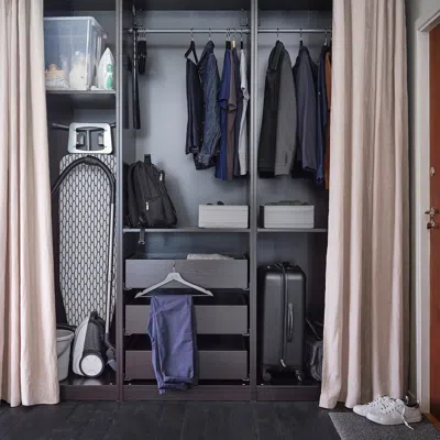 Ikea Bumerang Hanger, Black, Width: 16 7/8 "