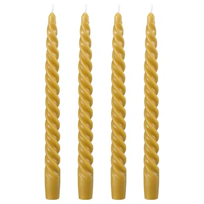Ikea Contortatall Unscented Chandelier Candle, Twisted/dark Yellow, 9 ¾ "