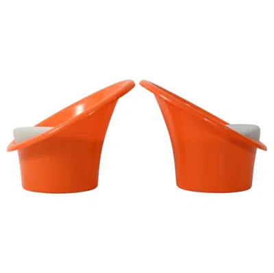 Pre-owned Ikea Coppia Poltrone “skopa” Di , 1974 In Red