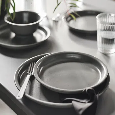 Ikea Daggaster Side Plate, Dotted/gray, 8 "