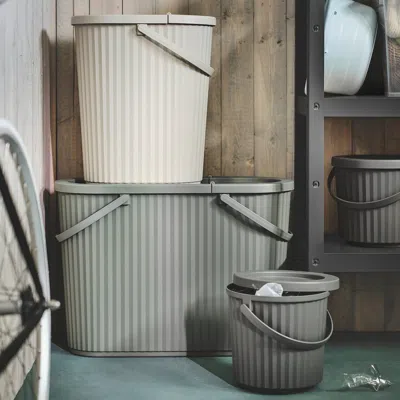 Ikea Dammäng Bin With Lid, Gray-green, 13 Gallon