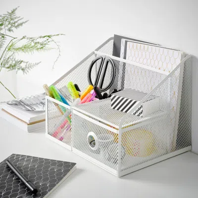 Ikea Drönjöns Desk Organizer, White, 9 ¾x7 ¾ "