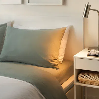 Ikea Dvala Sheet Set, Gray-green, King