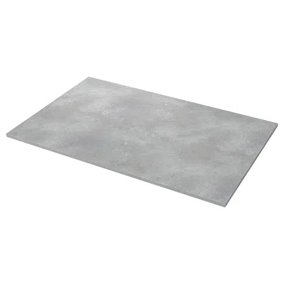 Ikea Ekbacken Countertop For Kitchen Island, Light Gray Concrete Effect/laminate, 74x42x1 1/8 "