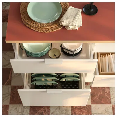 Ikea Ekbacken Countertop For Kitchen Island, Terracotta Effect/laminate, 74x42x1 1/8 "