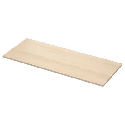 Ikea Ekbacken Countertop, Light Ash Effect/laminate, 98x1 1/8 " In Brown