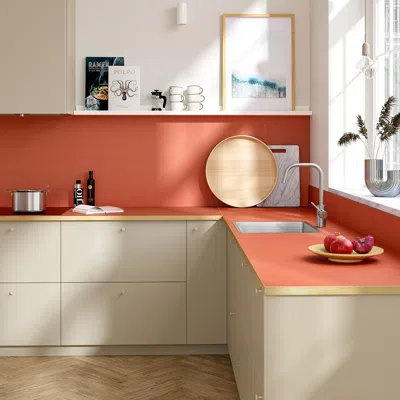 Ikea Ekbacken Countertop, Terracotta Effect/laminate, 98x1 1/8 "