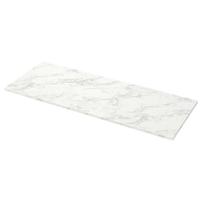 Ikea Ekbacken Countertop, White Lively Marble Effect/laminate, 74x1 1/8 "