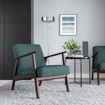 Ikea Ekenäset Armchair, Kelinge Gray-turquoise, Backrest Height: 18 1/8 "