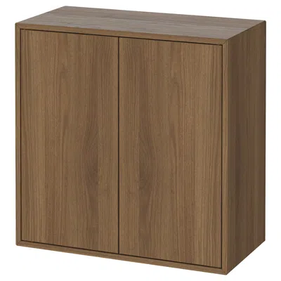 Ikea Eket Cabinet With 2 Doors And Shelf, Brown Walnut Effect, 27 1/2x13 3/4x27 1/2 "