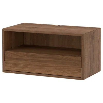 Ikea Eket Media Shelf, Brown Walnut Effect, 27 1/2x13 3/4x13 3/4 "