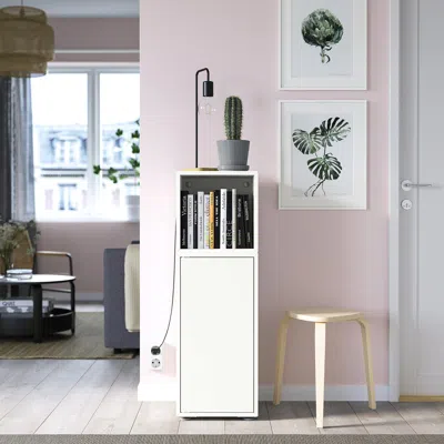 Ikea Eket Storage Combination With Feet, White, 13 3/4x13 3/4x42 1/8 "