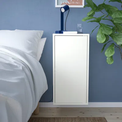 Ikea Eket Wall Cabinet With 1 Shlf/door, White, 13 3/4x13 3/4x27 1/2 "