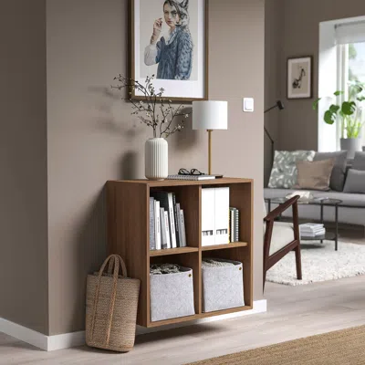 Ikea Eket Wall-mounted Shelf Unit, Walnut Effect, 27 1/2x13 3/4x27 1/2 "