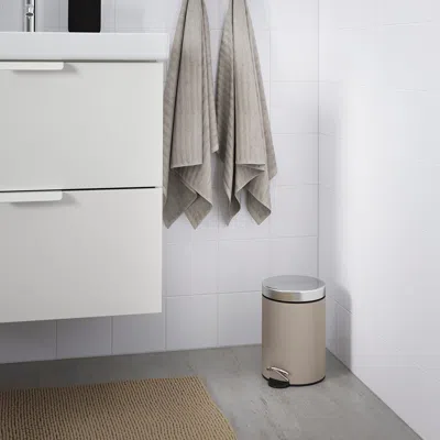Ikea Ekoln Trash Can, Beige, 1 Gallon