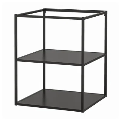 Ikea Enhet Base Frame With Shelves, Anthracite, 24x24x30 " In Black