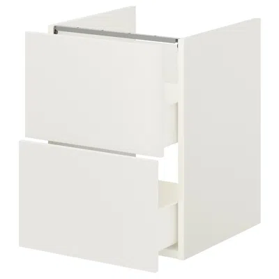Ikea Enhet Bathroom Vanity With 2 Drawers, White, 18x18 3/4x24 "