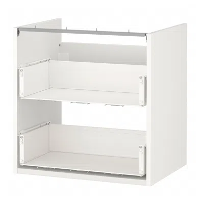 Ikea Enhet Bathroom Vanity With 2 Drawers, White, 24x18x24 "