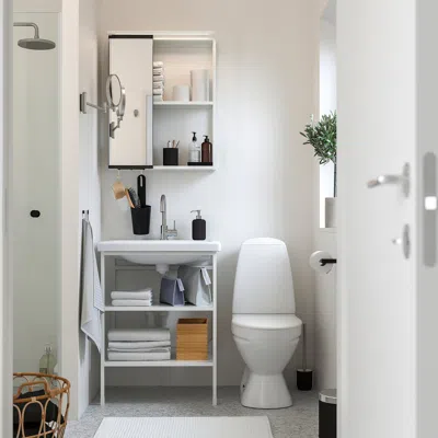 Ikea Enhet Bathroom, White, 24 "