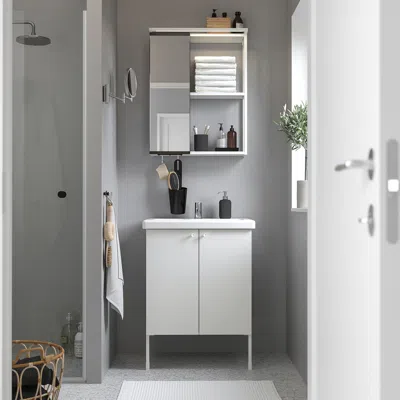 Ikea Enhet Bathroom, White, 24 "