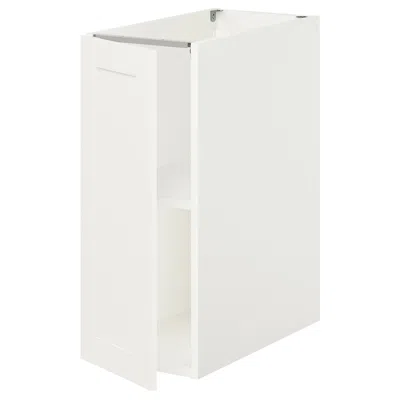 Ikea Enhet Bc With Shlf/door, White/white Frame, 12x24 3/4x30 1/8 "
