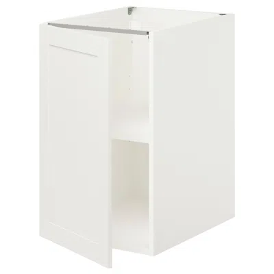 Ikea Enhet Bc With Shlf/door, White/white Frame, 18x24 3/4x30 "