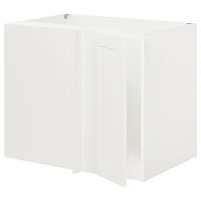 Ikea Enhet Corner Base Cabinet With Shelf/door, White/white Frame
