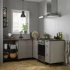 Ikea Enhet Corner Kitchen, Anthracite/gray Frame, Width Left: 75 1/4 "
