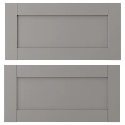 Ikea Enhet Drawer Front, Gray Frame, 24x12 "